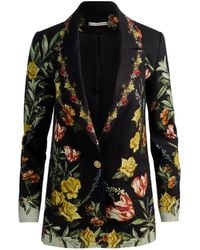 Alice + Olivia - Denny Floral-Print Blazer - Lyst