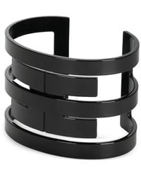 Elisabetta Franchi - Logo-Detail Multi-Band Cuff Bracelet - Lyst