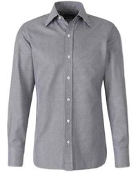 Tom Ford - Houndstooth-Pattern Long-Sleeve Shirt - Lyst