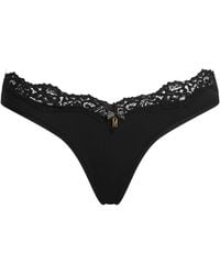 Moschino - Lace-Trim Bow-Detail Thong - Lyst