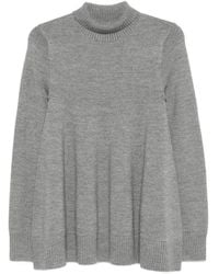 TOTEME - Roll-Neck Flared Sweater - Lyst