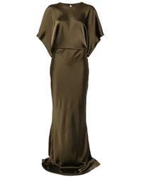 Norma Kamali - Reverse Cowl-neck Gown - Lyst