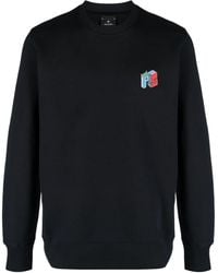 PS by Paul Smith - Jack's World Logo-embroidered Organic-cotton Sweatshirt - Lyst