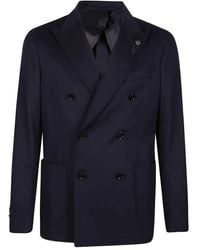 Lardini - Double-breasted Blazer - Lyst
