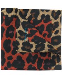 Paul Smith Sciarpa con stampa - Nero