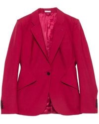 McQueen - Blazer À Revers Cranté - Lyst
