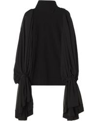 Lanvin - Top Met Col En Chiffon Mouwen - Lyst