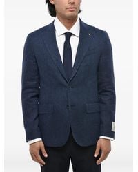 Corneliani - Single-Breasted Flap-Pocket Blazer - Lyst
