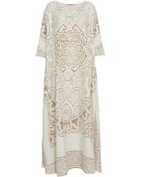 La DoubleJ - Muumuu Embroidered Maxi Dress - Lyst