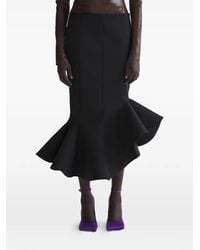 Mugler - Ruffled Skirt - Lyst