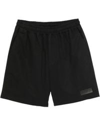 Low Brand - Logo-Patch Elasticated-Waist Shorts - Lyst
