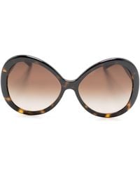 Dolce & Gabbana - Tortoiseshell-effect Oversized-frame Sunglasses - Lyst