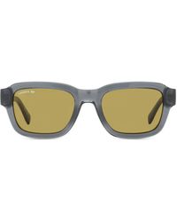Lacoste - Rectangular Pique Texture Sunglasses - Lyst