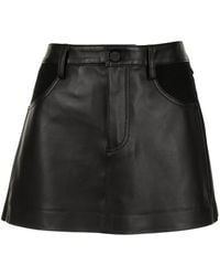 Dion Lee - A-line Leather Skirt - Lyst
