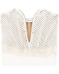 Laneus - クロシェニット トップ - Lyst