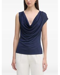Silvian Heach - Raman Crystal-Embellished Cowl-Neck Top - Lyst