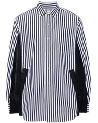 Sacai - Striped Button-up Shirt - Lyst