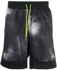 adidas - Logo-patch Track Shorts - Lyst