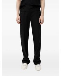 HUGO - Pressed-Crease Tailored Trousers - Lyst