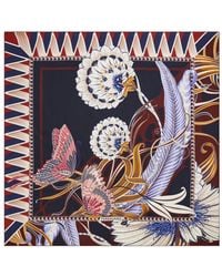 Ferragamo - Giada Print Wool Shawl - Lyst