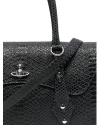 Vivienne Westwood Frilly Snakeskin Tote in Black | Lyst UK