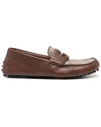 Gucci - Mocasín Driver Con Gg Entrelazada Para Hombre, Talla - Lyst