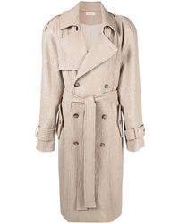 The Mannei - Soria Sequin Silk Trench Coat - Lyst