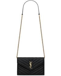 Saint Laurent - Cassandre Envelope Quilted Leather Shoulder Bag - Lyst
