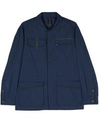 Sease - Button-up Herringbone Shirt Jacket - Lyst