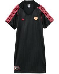adidas - X Manchester United ヘリンボーン ミニドレス - Lyst