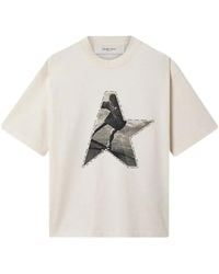 Golden Goose - Printed Cotton T-Shirt - Lyst