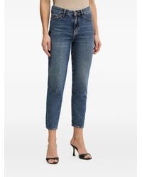 ARMANI EXCHANGE - Logo-Patch Jeans - Lyst