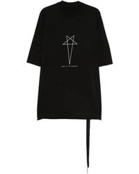 Rick Owens - Graphic Print Round Neck Short Sleeve T-Shirt Size S - Lyst