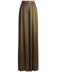 Ralph Lauren - Greer Lamé Pleated Trousers - Lyst