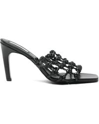 TOTEME - 85Mm Knotted-Leather Sandals - Lyst