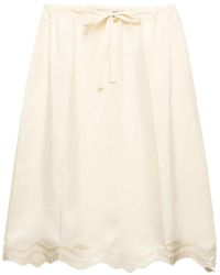 Prada - Silk Habutai Skirt - Lyst