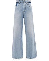 Miu Miu Jeans a gamba ampia - Blu