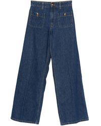 Sandro - Vaqueros Con Bolsillos De Parches - Lyst