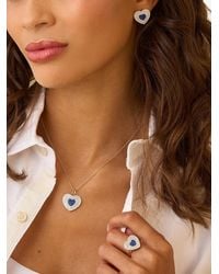 Phillips House - Infinity Heartbeat Sapphire And Diamond Earrings - Lyst