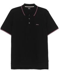 BOSS - Cotton-Piqué Polo Shirt With Contrast Tipping - Lyst