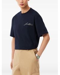 Lacoste - Logo-Print Crew-Neck T-Shirt - Lyst