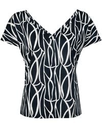 agnès b. - Cotton V Neck Top - Lyst