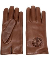 Giorgio Armani - Handschuhe Mit Geflochtenem Logo - Lyst