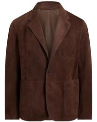 Ralph Lauren - Single-Breasted Suede Blazer - Lyst