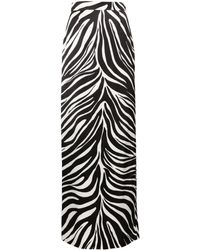 Nina Ricci - Zebra-print Maxi Pencil Skirt - Lyst
