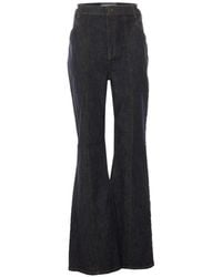Self-Portrait - High-Waisted Flared Jeans - Lyst