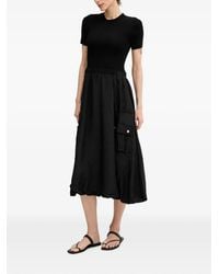 DKNY - Ribbed Round-Neck Mini Dress - Lyst