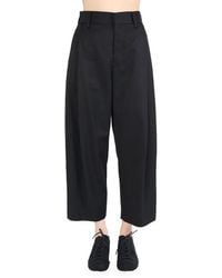 Uma Wang - Pleat-Detailing Cropped Trousers - Lyst