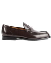 Tod's - Polished-Leather Penny Loafers - Lyst