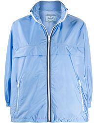 Prada Chaqueta de diseño liviano y tejido técnico - Azul